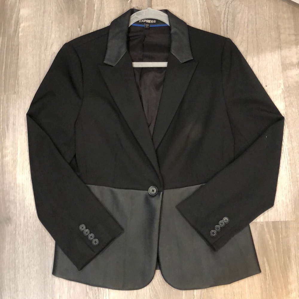 Express Blazer w/ Leather Trim - Women’s Size 10